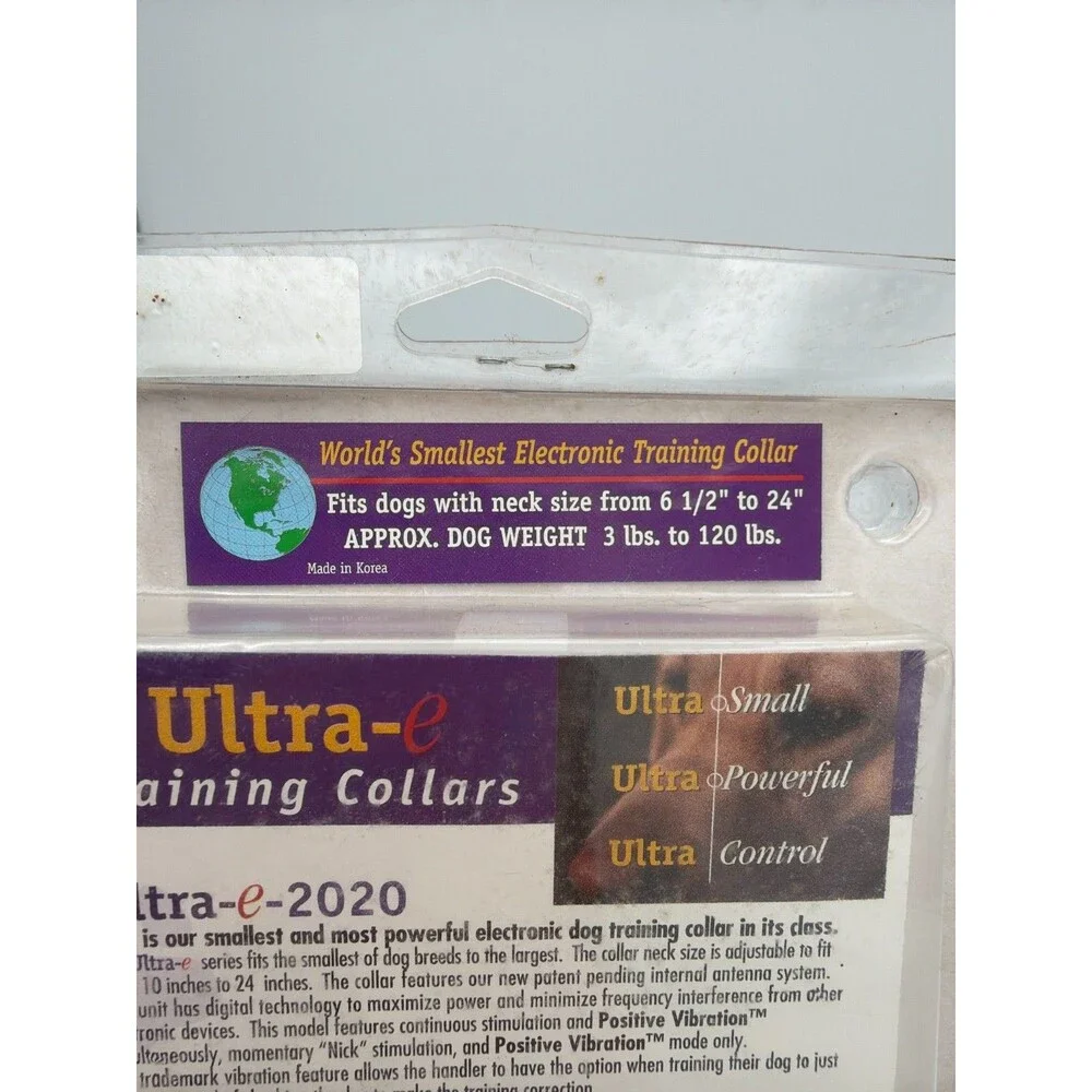 Ultra-e 2050 Electronic Dog Training Collar New Old Stock Sealed NOS